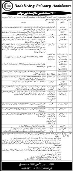 Doctor/Administrative Staff Job at Redefining Primary Healthcare Sindh 2023 