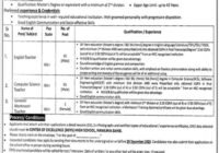 Punjab Daanish Boys School Teacher Job December 2023