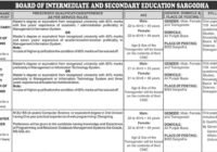 Punjab Service Commission (PPSC) Junior Computer Programmer Officer Job 2023 - Apply Online (ppsc.gop.pk) in Board of Intermediate and Secondary Education Sargodha