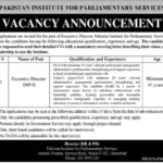 Director Position Institute for Parliamentary Services Pakistan 2024