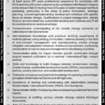 Ministry of Climate Change & Environmental Coordination Technical Advisor Jobs 2024
